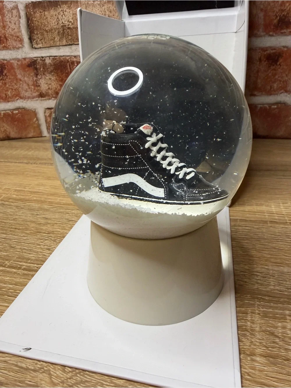 Vans Off The Wall Sk8-Hi Sneaker Limited Edition Snow Globe Promo Collectible